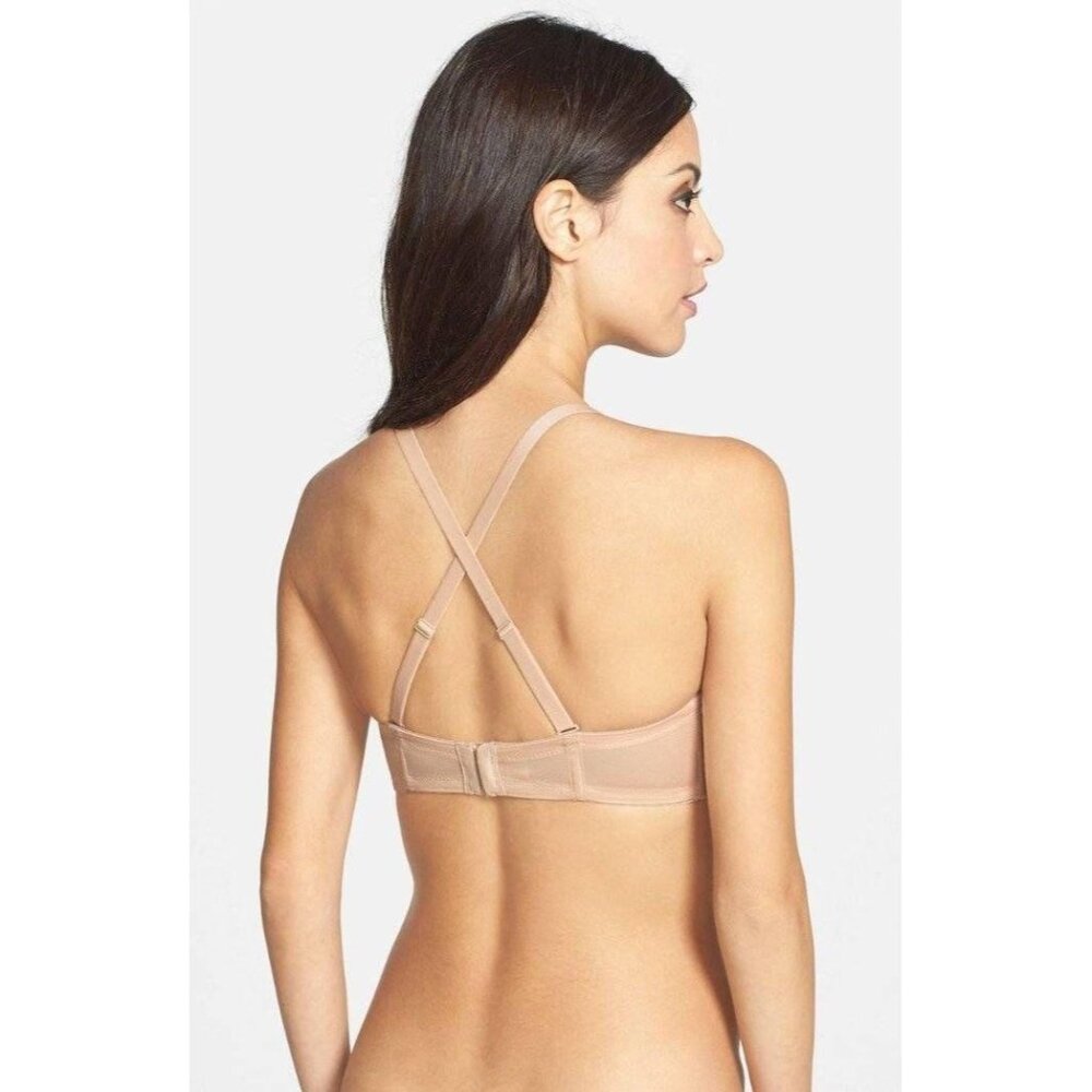 🆕WACOAL Red Carpet Strapless Convertible Underwire Bra 38DDD Nude Beige #854119 - Picture 6 of 12